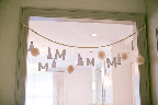 Another garland with great measuring tape ribbon from Purl Soho.