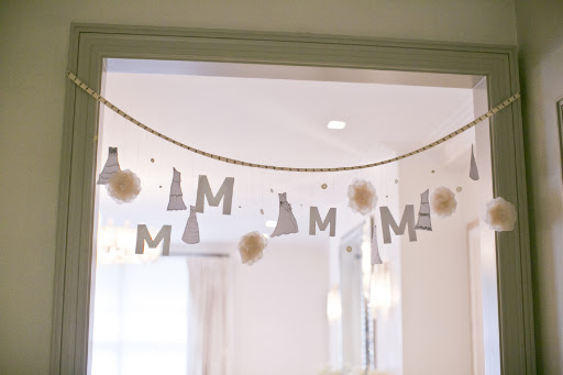Another garland with great measuring tape ribbon from Purl Soho.