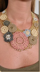 crochet necklace round