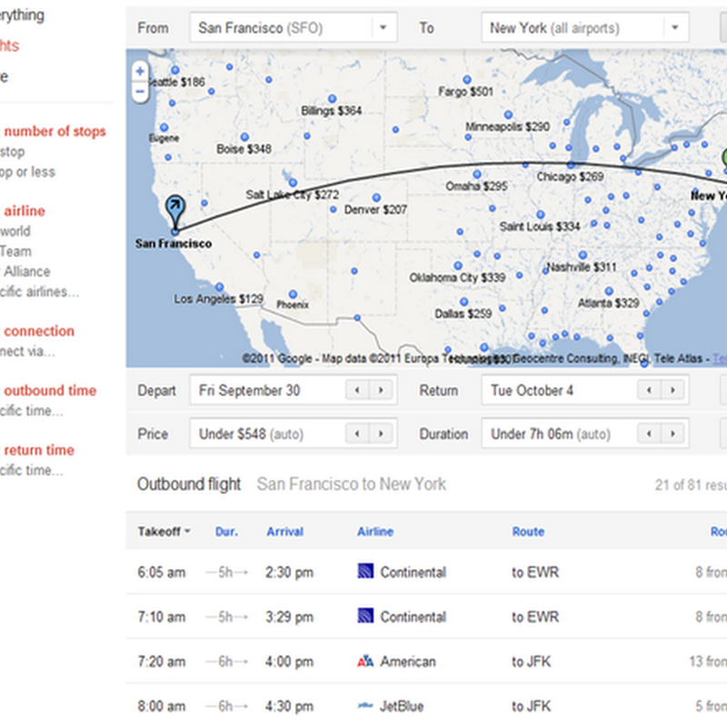 Find best flight options