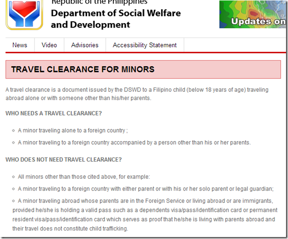 how to get dswd travel clearance for minors traveling abroad