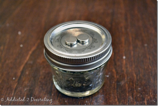 DIY project:  How to make a framed magnetic chalkboard spice rack