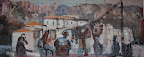 Bergsby art nr. 10066. Mått ink ram. 30x 60. Olja på duk. Äkthetsbevis Wahlberg