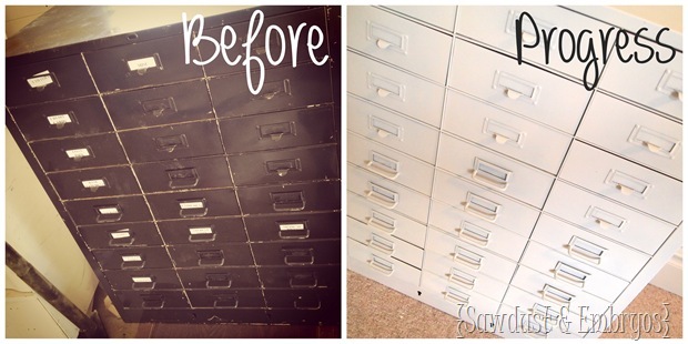 apothocary file cabinet {Sawdust and Embryos}