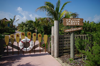 Private beach for those who have rented a Cabana.