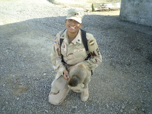 Stephanie Starkey served as a military police soldier in the streets of Kandahar, Afghanistan, in 2004 and 2005.  Today, Starkey works as a counselor in the Springfield Vet Center. (Photo provided by: Stephanie Starkey)