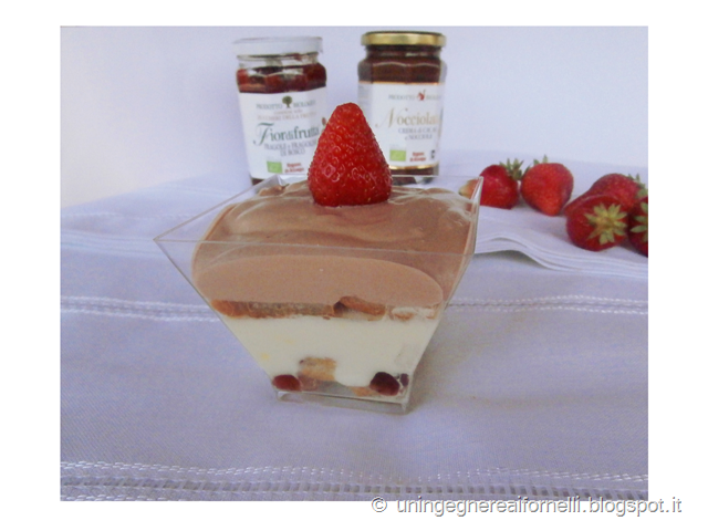 zuppa inglese yogurt rivisitata nocciolata fragole marmellata panna