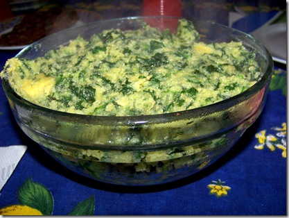 polenta con gli spinaci ricetta (3)
