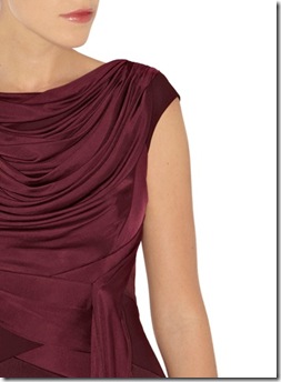 Draped column dress3
