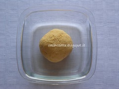 lcdr impasto uova e farina in contenitore prima del riposo lcdr impasto uova e farina in contenitore prima del riposo