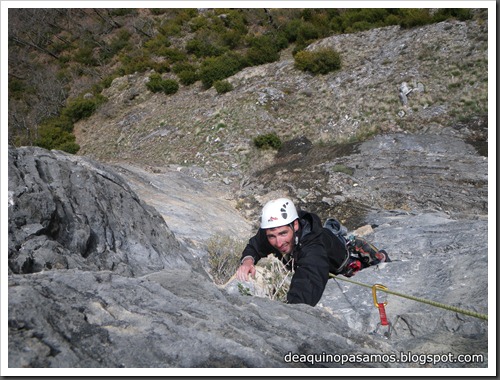 Via Diedro Sajuma 190m 6b (6a A0 Oblig) (Peña Solano, Escarrilla) (Isra) 9502 Via Diedro Sajuma 190m 6b (6a A0 Oblig) (Peña Solano, Escarrilla) (Isra) 9502