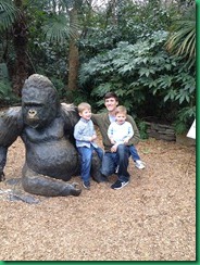 Eddie and boys at zoo Eddie and boys at zoo