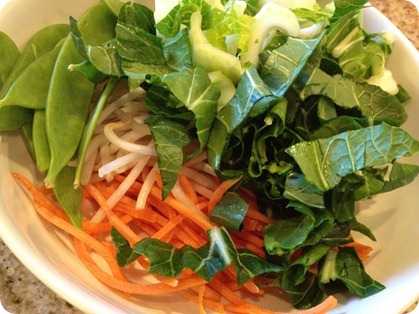 vegetables for Pho Pho soup