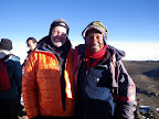 Zakriah and me, at the top. It was fun talking to him about his family as we hiked.