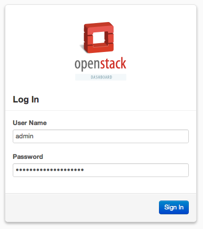 Openstack login