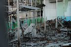 Some kind of hospital burned to the ground