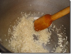 Dora el arroz en 3 cucharadas de aceite DSC05142