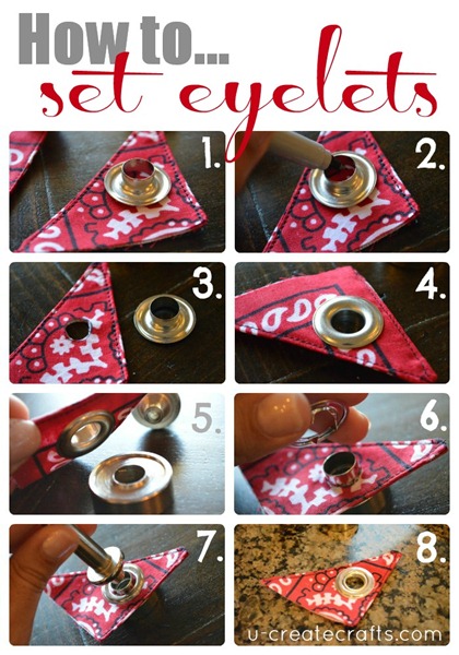 How to add Grommets Eyelets