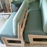 upholstered for a local millwork company