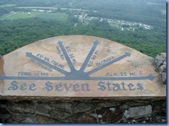 8660  Lookout Mountain, Georgia - Rock City, Rock City Gardens Enchanted Trail - See Seven States from atop Lover's Leap