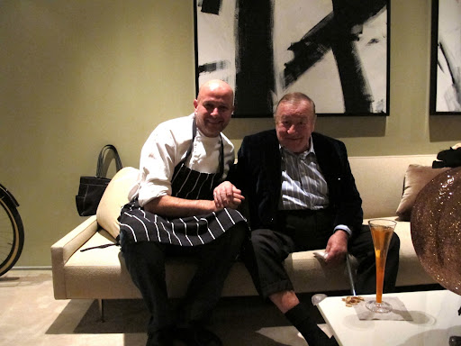 This is the Birthday Chef and Sirio Maccioni, owner of Le Cirque where Pierre took his first job in New York.