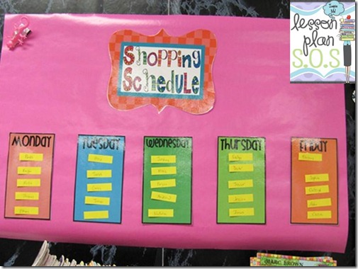 classroom library shopping schedule