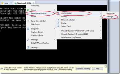 Step by Step Instructions To Install Windows 8 on VMWare Workstation 8 3