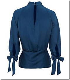 knot neck blouse3 knot neck blouse3