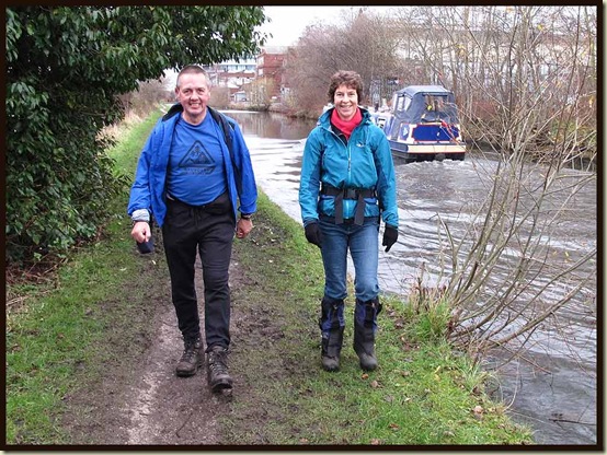 John and Sue on the towpath in Altrincham