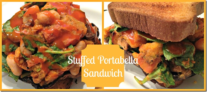 stuffed portabella sandwch