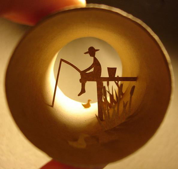 Fantastic scenes inside empty toilet paper rolls by Anastassia Elias