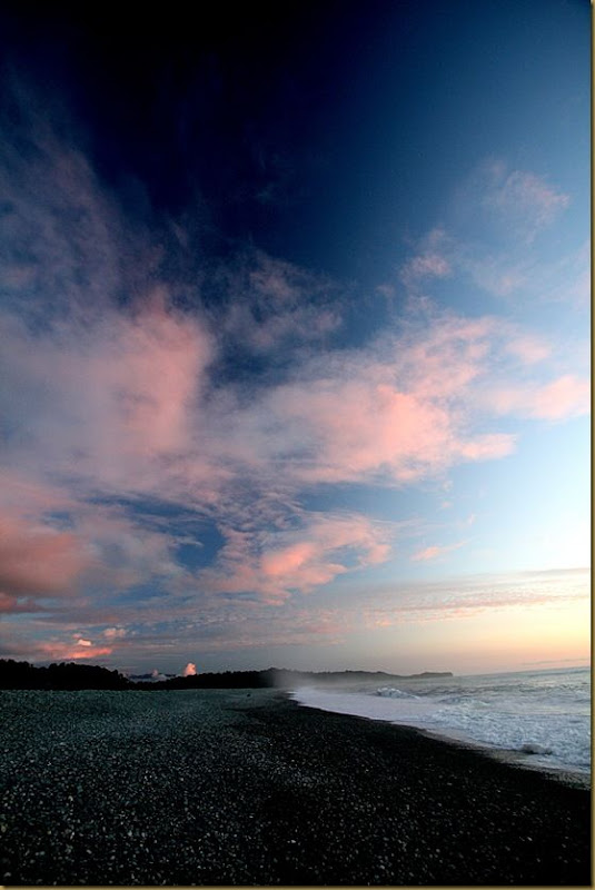 Beach at sunset