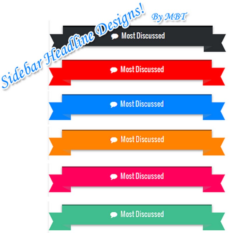 Fancy Ribbon Backgrounds For Blogger Sidebars!