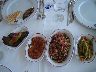 Day 2: The wonderful meze spread of the Develi Kebap House, great intro to Turkish cuisine