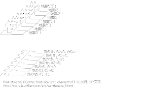 [AA]地震だぞ！気のせいだった