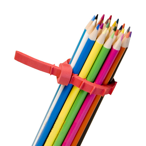 The Q Knot comes in great colors and the design looks great. Much better than a rubber band or cable tie. The Q Knot comes in great colors and the design looks great. Much better than a rubber band or cable tie.