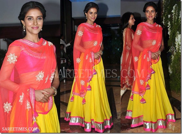 Asin_Designer_Lehenga_Style_Saree