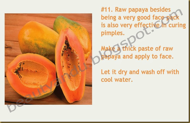 Papaya pulp home remedy 11
