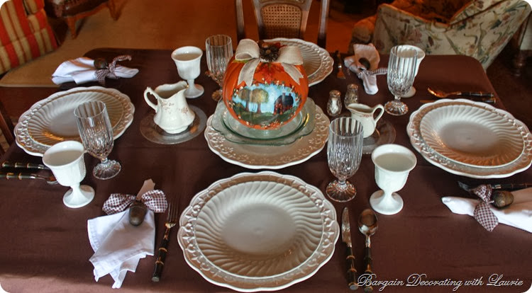 Fall Tablescape-Bargain Decorating with Laurie