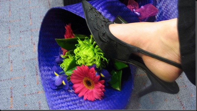 flowers and shoe