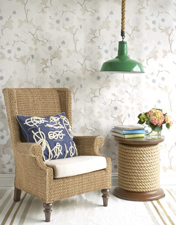 The over-size spool makes the perfect end table. (countryliving.com) The over-size spool makes the perfect end table. (countryliving.com)
