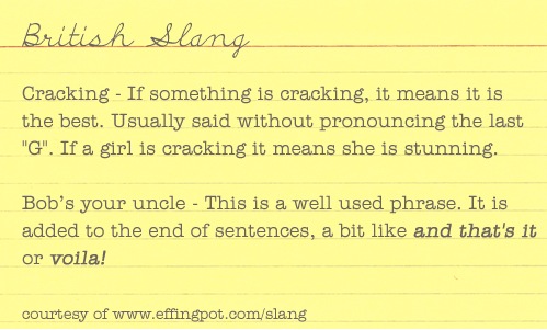 British Slang British Slang