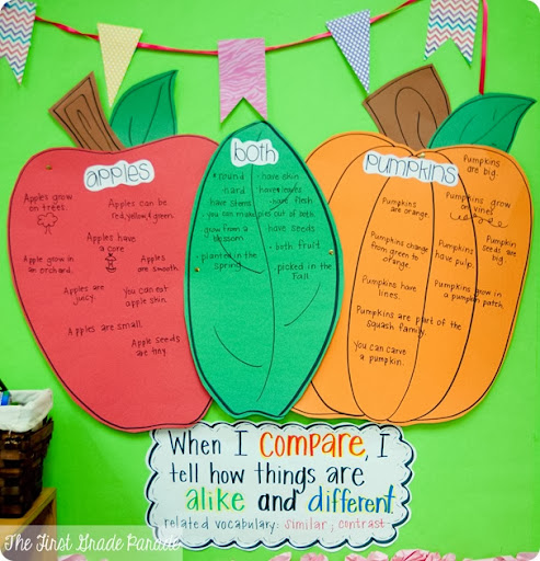 pumpkins everywhere and making connections the first pumpkin venn diagram