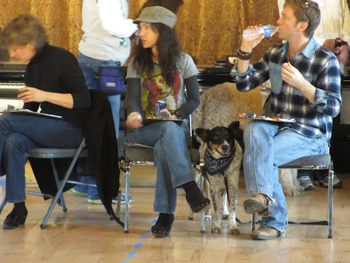 Judges taking a break between categories...