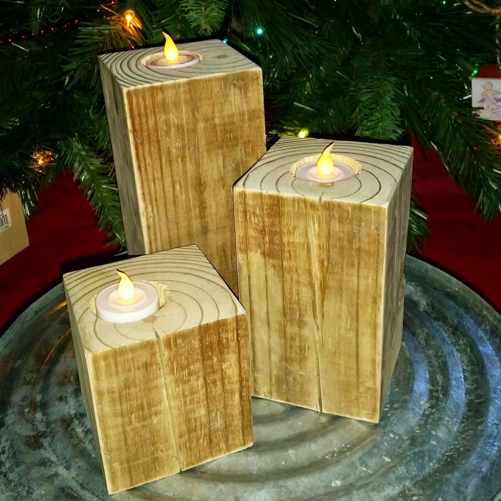 Saw It, Made it Wooden candles