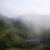 Fog rolls in from time to time.
