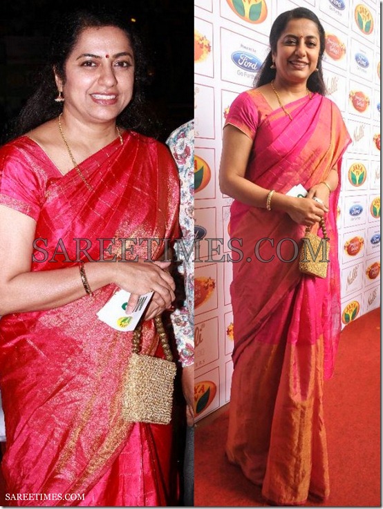 Suhasini_Pink_Saree