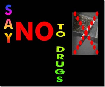 ah no-drug poster