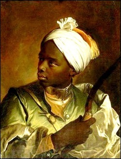 Hyacinthe Rigaud, Buste d'un noir tenant un arc Hyacinthe Rigaud, Buste d'un noir tenant un arc
