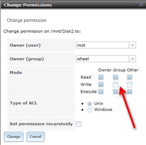 change-permission-disk